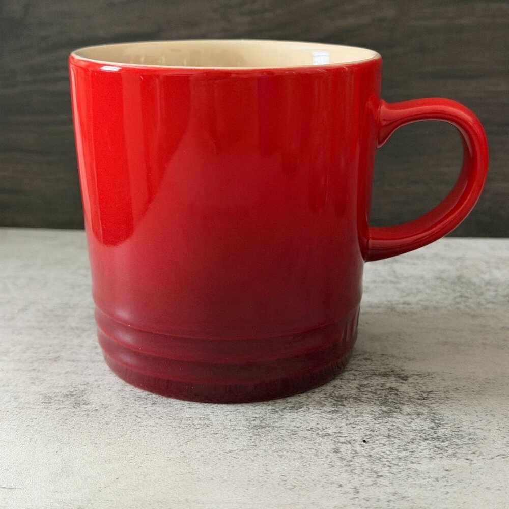 Le Creuset Ombre Red 12 oz. Stoneware Coffee Tea Cocoa Mug